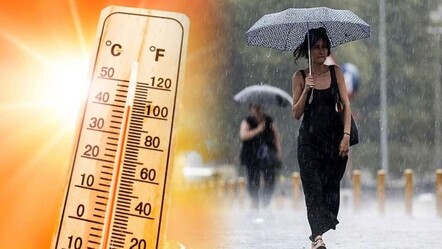 Meteoroloji son tahminlerini paylaştı: Bir yanda kavurucu sıcak, bir yanda sağanak - yasam