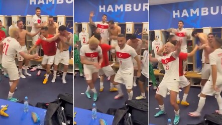 Milliler Çekya zaferi sonrası soyunma odasında çiftetelli oynadı - spor