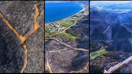 Yürekleri sızlatan kareler... İzmir Selçuk'taki yangının boyutu havadan görüntülendi - gundem