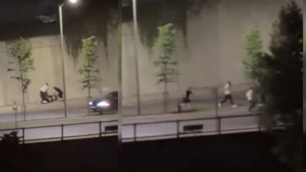 Başakşehir'de zorbalık kamerada! Kadını saçından sürüklediler, yanlarına gelenleri kovaladılar - gundem