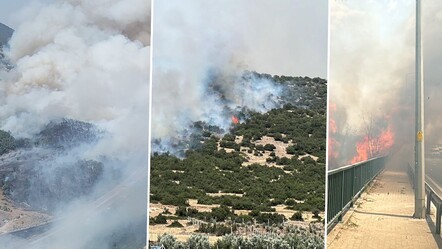 İzmir, Manisa, Balıkesir ve Kahramanmaraş'ta orman yangını! İki ili bağlayan tünel kapatıldı - gundem
