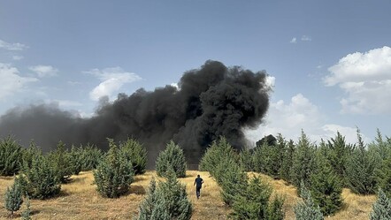 Malatya'da korkutan yangın! Gökyüzünü siyah dumanlar kapladı, herkes seferber oldu - haberler