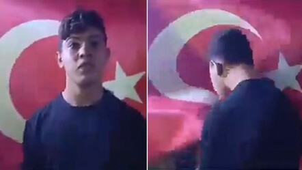 Suriye'de Türk bayrağına saldırarak provokatif eylemde bulunan kişiler yakalandı - gundem