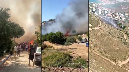 İzmir'de orman yangını! Havadan ve karadan müdahale ediliyor - gundem
