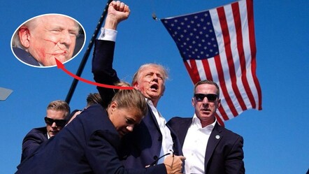 Kaos kurşunu sıyırdı geçti! Trump son anda başını çevirerek kurtuldu - dunya