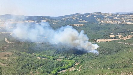 Balıkesir Altıeylül’de 12.40’ta başlayan orman yangınında çalışmalar devam ediyor - gundem
