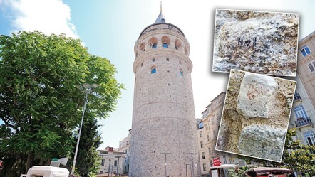Yedi asırlık kule yazı tahtası mı? Tarihî Galata kulesi, kalemle tahrip ediliyor - kultur-sanat
