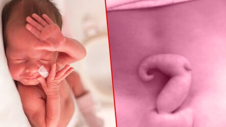 Dünyada 40. vaka! Kuyruklu bebek şoku: 15 cm kuyrukla doğdu - dunya