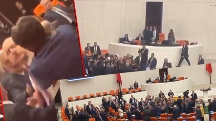 TBMM'de yumruklu kavga! AK Parti ile DEM'li vekiller birbirine girdi - dunya