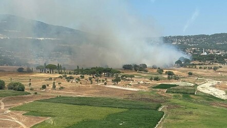 Milas Ortaköy ve Türbe mahalleleri yakınında çıkan yangını söndürme çalışmaları devam ediyor - kultur-sanat
