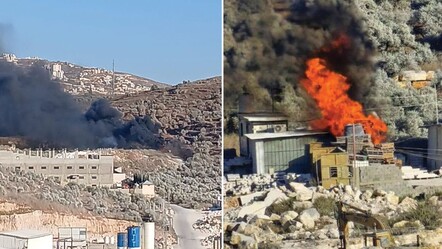 İsrailli yerleşimci çeteler Filistinlilerin evlerini ateşe verdi - dunya