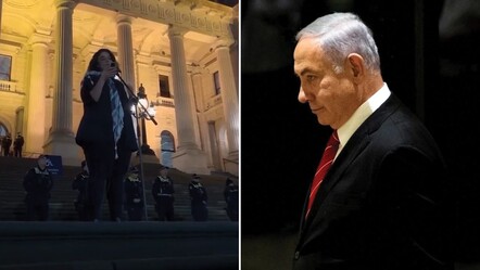 Avustralya Parlamentosu önünde İsrail'e nefret kustu: Siyonistler teröristtir ve siyonizm terörizmdir - dunya