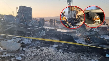 Azez'de bomba yüklü araçla terör saldırısı! Patlama oldu, çok sayıda ölü ve yaralı var - dunya