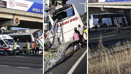 Ankara'da otobüs köprünün ayağına saplandı! Çok sayıda ölü ve yaralı var - gundem