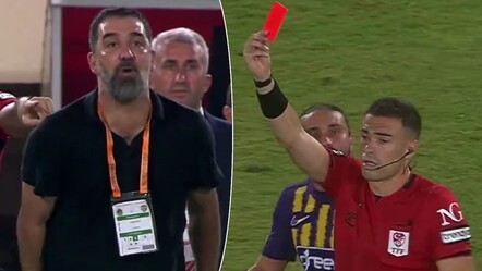 Arda Turan, Süper Lig'deki ilk maçında kırmızı kart gördü! Alanyaspor - Eyüpspor maçında gerginlik - spor