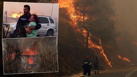 Yunanistan alevlere teslim! Köyler boşaltıldı, ülkenin yarısı 'kırmızı alarm'da - dunya