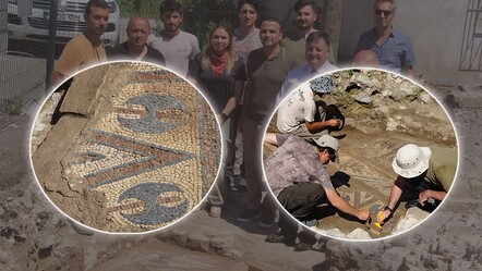 Ordu'daki kazı çalışmalarında yerinde (in situ) zemin mozaiği bulundu - gundem