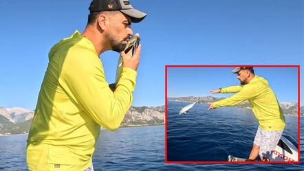 Oltasına takılan balığı önce öptü, sonra hemen geri bıraktı! Nedeni herkesi duygulandırdı - YAŞAM