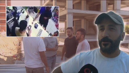 İnşaat işçileri hırsıza seslendi: 