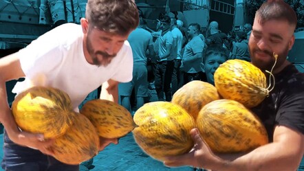 Duyan oraya koştu! Antalya'da 20 ton kavunu vatandaşa ücretsiz dağıttı - gundem