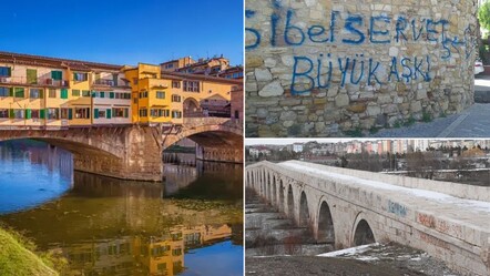 Tarihi köprüye yazı yazanlara 1.5 milyon TL ceza! Floransa’da turistler neye uğradığını şaşırdı - kultur-sanat