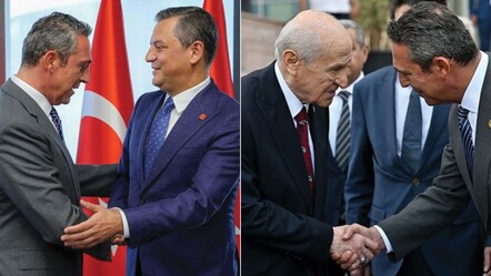 Fenerbahçe Başkanı Ali Koç, MHP lideri Devlet Bahçeli ve CHP Genel Başkanı Özgür Özel'le bir araya geldi - gundem