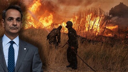 Yunanistan'da yangın krizi! Miçotakis'in istifası isteniyor - dunya