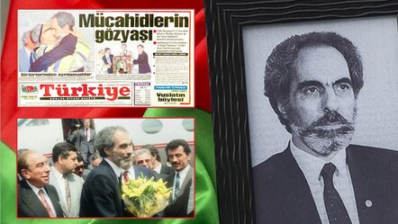 Azerbaycan'ın ikinci Cumhurbaşkanı Ebulfez Elçibey ile İsa Yusuf Alptekin'in buluşması böyle tarihe geçti - gundem