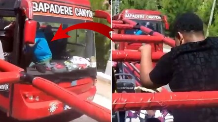 Antalya'da facia! Şoför direksiyonu bırakıp su savaşına katıldı, otobüs kaza yaptı - gundem