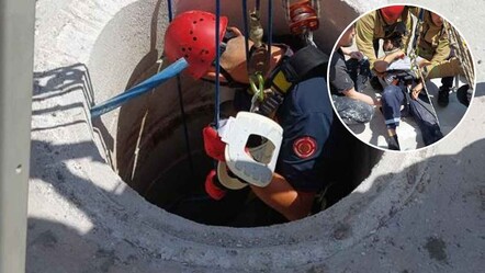Pendik'te kuyuya düşen inşaat işçisi böyle kurtarıldı - gundem