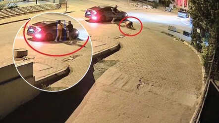 Bursa'da sevgilisini sokak ortasında darbeden kişinin görüntüleri güvenlik kamerasında - gundem