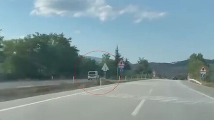 Karabük'te ters yöne giren ticari araç faciaya davetiye çıkardı - gundem