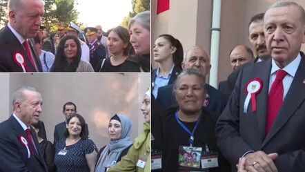 Cumhurbaşkanı Erdoğan'dan anlamlı ziyaret Karabağ Savaşı'nda şehit olan Azerbaycan askerlerinin aileleriyle görüştü - gundem