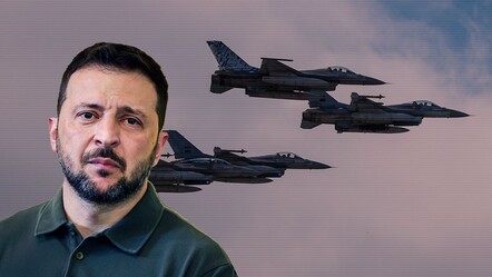Kiev şokta! Zelenskiy aylarca uğraştı, F-16 savaş uçağı ilk seferinde düştü - dunya