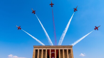 Türk Yıldızları'ndan Anıtkabir çevresinde 30 Ağustos Zafer Bayramı uçuşu - haberler