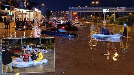 Meteoroloji uyarmıştı, metrekareye 45 kilogram yağış düştü! Birçok kent sular altında kaldı - gundem