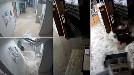 New York Smithtown Kütüphanesi su baskını görüntülerini paylaştı: 10 milyon dolar zarar var - egitim