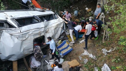 Fındık işçilerini taşıyan minibüs devrildi: 1 ölü, 25 yaralı - ekonomi
