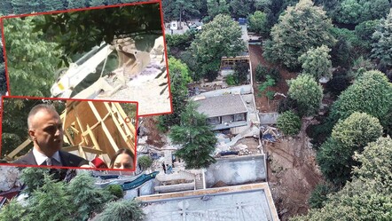 Üsküdar Vaniköy'deki kaçak villanın yıkımı başladı! Kepçe darbeleri peş peşe indi - gundem