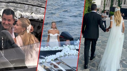 Acun ve Çağla'dan yılın düğününe hızlı giriş! Mekana sürat teknesiyle gelip 'evet' dediler - magazin
