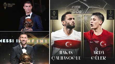 Hakan Çalhanoğlu ve Arda Güler Ballon d'Or'a aday gösterildi! Messi ve Ronaldo detayı... - haberler