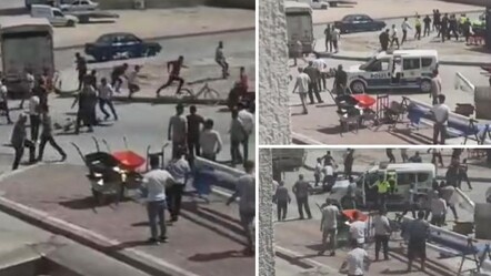 Aksaray'da meydan savaşı! Taş ve sopalarla birbirine girdiler, çok sayıda yaralı var - gundem