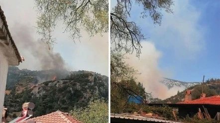 Muğla'daki korkutan yangına havadan ve karadan müdahale - Gündem