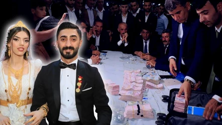 Aşiret düğününde gelin ve damada resmen servet takıldı! 5 kilo altın, 5 milyon lira para... - Ekonomi