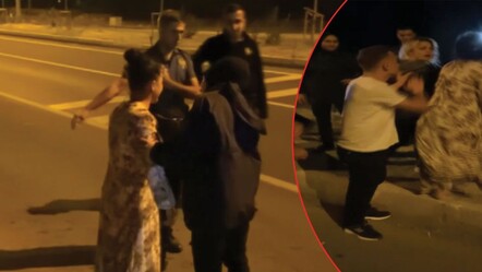 Polisin Aksaray'da kavga eden anne-kızla imtihanı! 