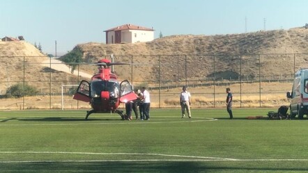 Kalp krizi geçiren hasta helikopter ile hastaneye yetiştirildi - saglik
