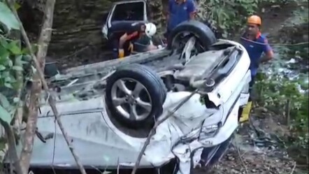 Samsun'da korkunç kaza! Otomobille 150 metreden uçtu - gundem