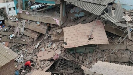 3 katlı bina çöktü, 10 kişi hayatını kaybetti! Yaralılar var... - gundem