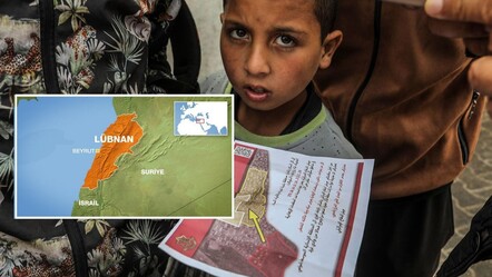 Önce Gazze şimdi Lübnan... İsrail'den broşürlü tehdit! - dunya