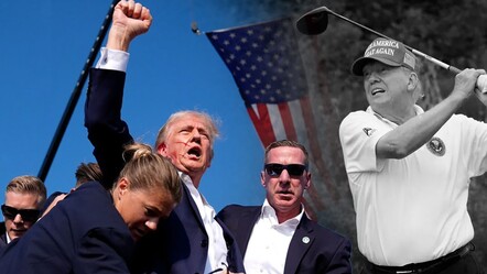 ABD'de bir saldırı girişimi daha! Donald Trump golf oynarken silah sesleri duyuldu - dunya